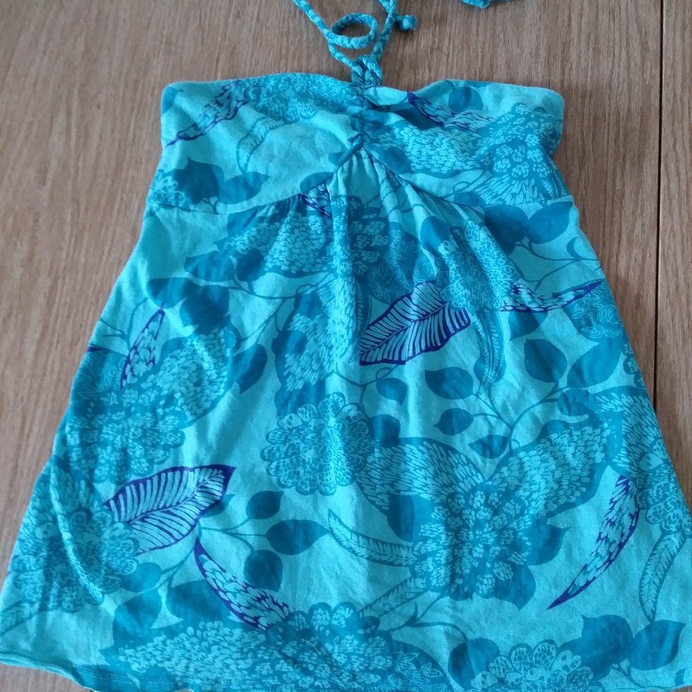 Kirra Blue Flowered Halter